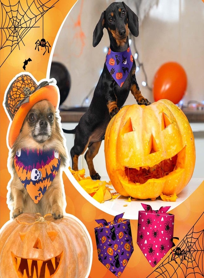 Bunnycool 72 Pcs Halloween Dog Bandanas Bulk Pumpkin Triangle Scarf Cat Bibs Puppy Scarf Pet Bandanas Photo Props Accessories for Puppy Cat Halloween Birthday Party Costume - Image 5